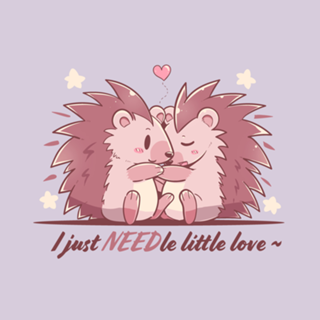 I just NEEDle little Love Hedgehog