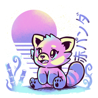 Retrowave Red Panda