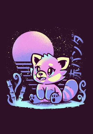 Retrowave Red Panda