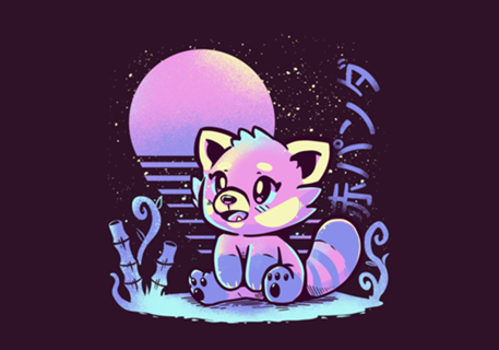 Retrowave Red Panda