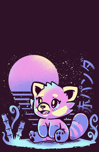 Retrowave Red Panda