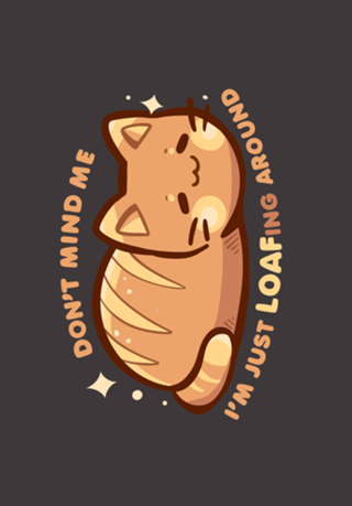 LOAFing Around Cat