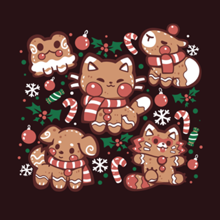 Festive Gingerbread Animals