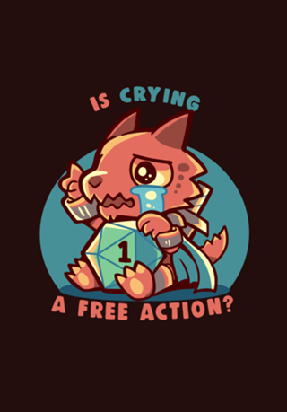 Crying is a Free Action