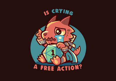Crying is a Free Action