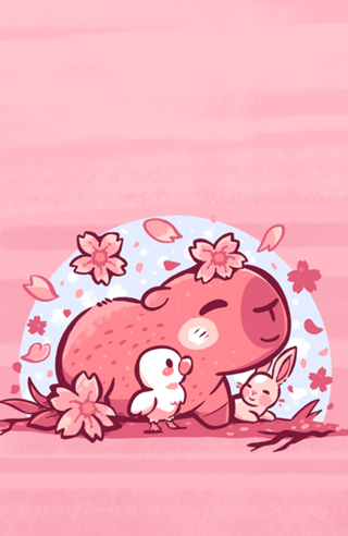 Pink Spring Friends