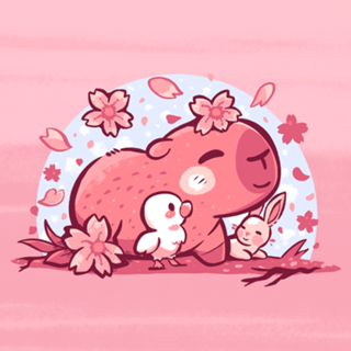 Pink Spring Friends