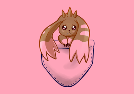 Pocket Pink Bunny