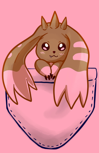 Pocket Pink Bunny