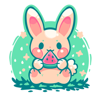 Summer Watermelon Bunny