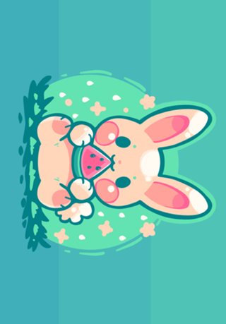 Summer Watermelon Bunny