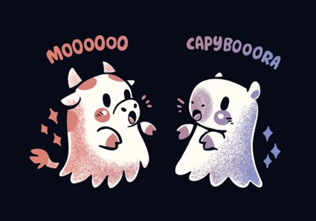 Spooky Capy and Cow