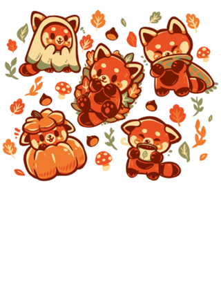Red Panda Autumn Time