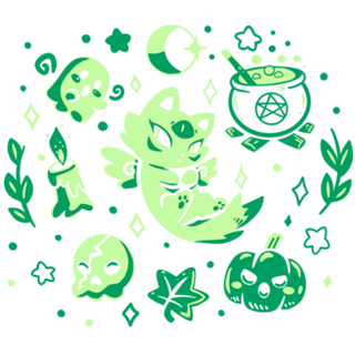 Green Halloween Vibes