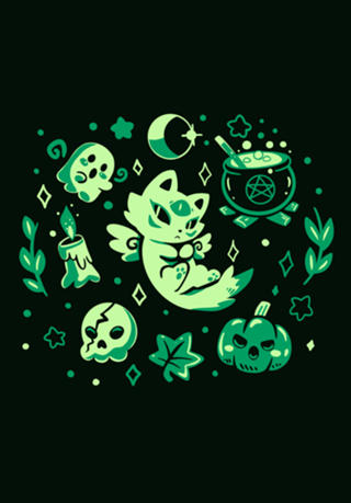 Green Halloween Vibes