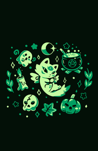 Green Halloween Vibes