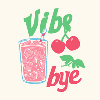 Vibe Bye – Arte Pop Retrô com Cerejas
