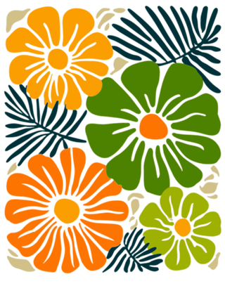 Flores Tropicais Boho