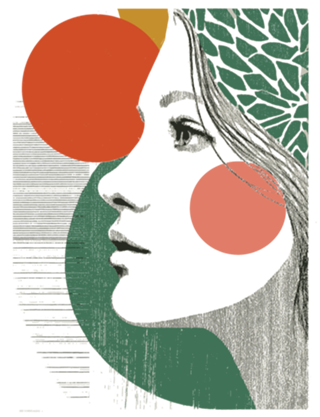 Nature Within – Retro Feminine Portrait