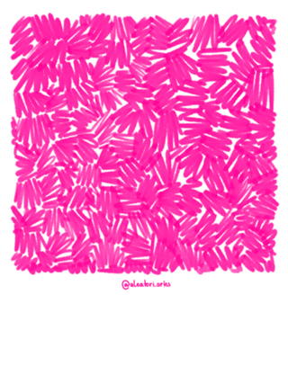 Rabiscos - Rosa e Preto