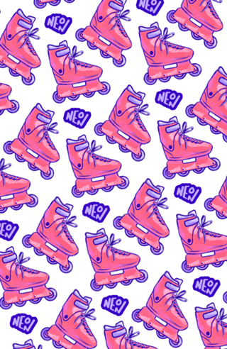 Barbie Patins Neon - alternativo