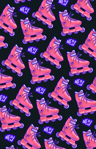 Barbie Patins Neon - alternativo