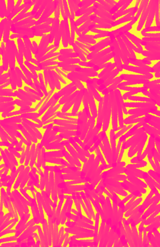 Rabiscos - Amarelo e Rosa