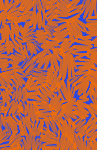 Rabiscos - Azul e Laranja