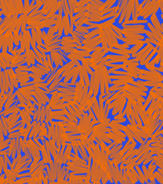 Rabiscos - Azul e Laranja