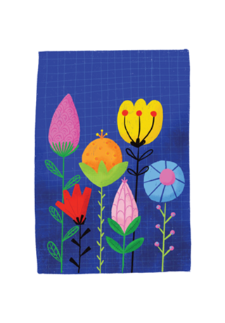 Flores Fundo Azul