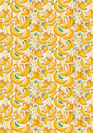 Bananas Retro: Tropical e Divertido