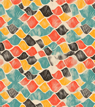 Textura Retrô Abstrata — Movimento e Cor