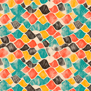 Textura Retrô Abstrata — Movimento e Cor