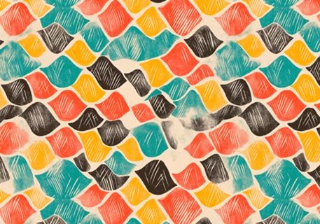 Textura Retrô Abstrata — Movimento e Cor