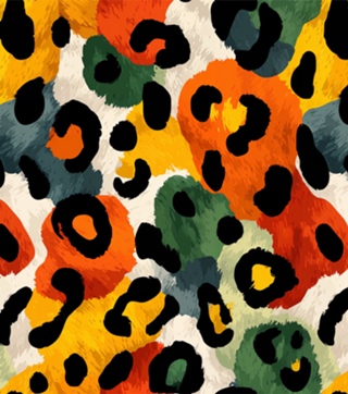 Estampa Animal Print Colorida