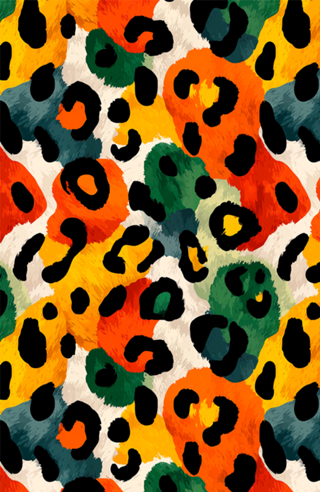 Estampa Animal Print Colorida