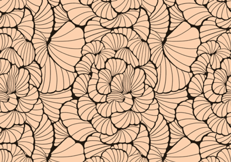 Coral Vintage Zentangle