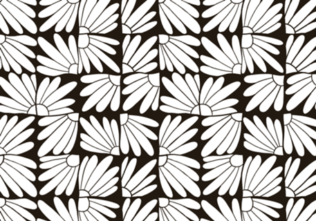 Floral Preto e Branco Zentangle
