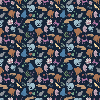 Cats, birds and plants