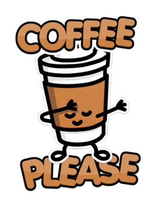 Coffee please - cafe por favor desenho