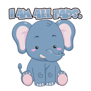Elefante - sou todo ouvidos cartoon
