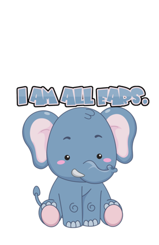 Elefante - sou todo ouvidos cartoon