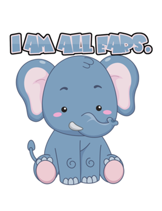 Elefante - sou todo ouvidos cartoon