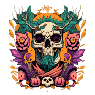 Caveira Macabra De Halloween