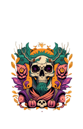 Caveira Macabra De Halloween