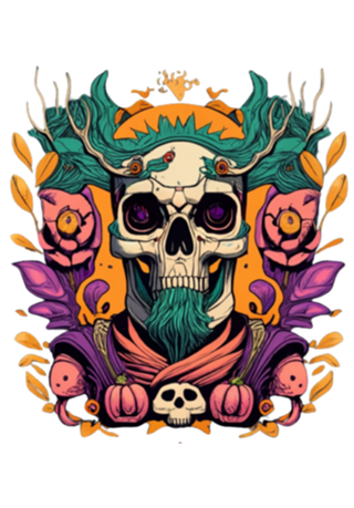 Caveira Macabra De Halloween