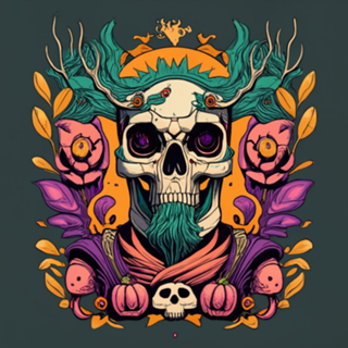 Caveira Macabra De Halloween