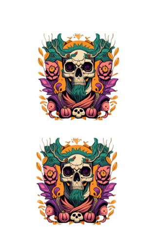 Caveira Macabra De Halloween
