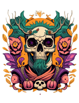 Caveira Macabra De Halloween