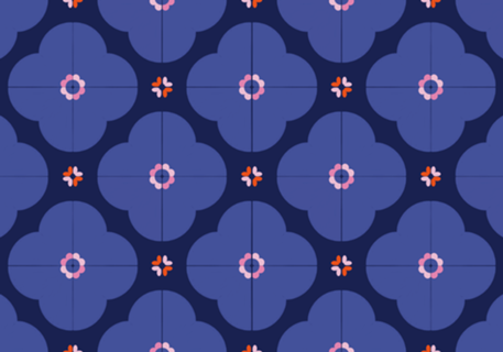 Minimalista Florido Roxo